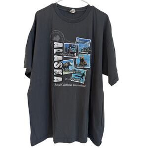 Alaska Royal Caribbean International Gray Short Sleeve Graphic T Shirt Men’s 2XL